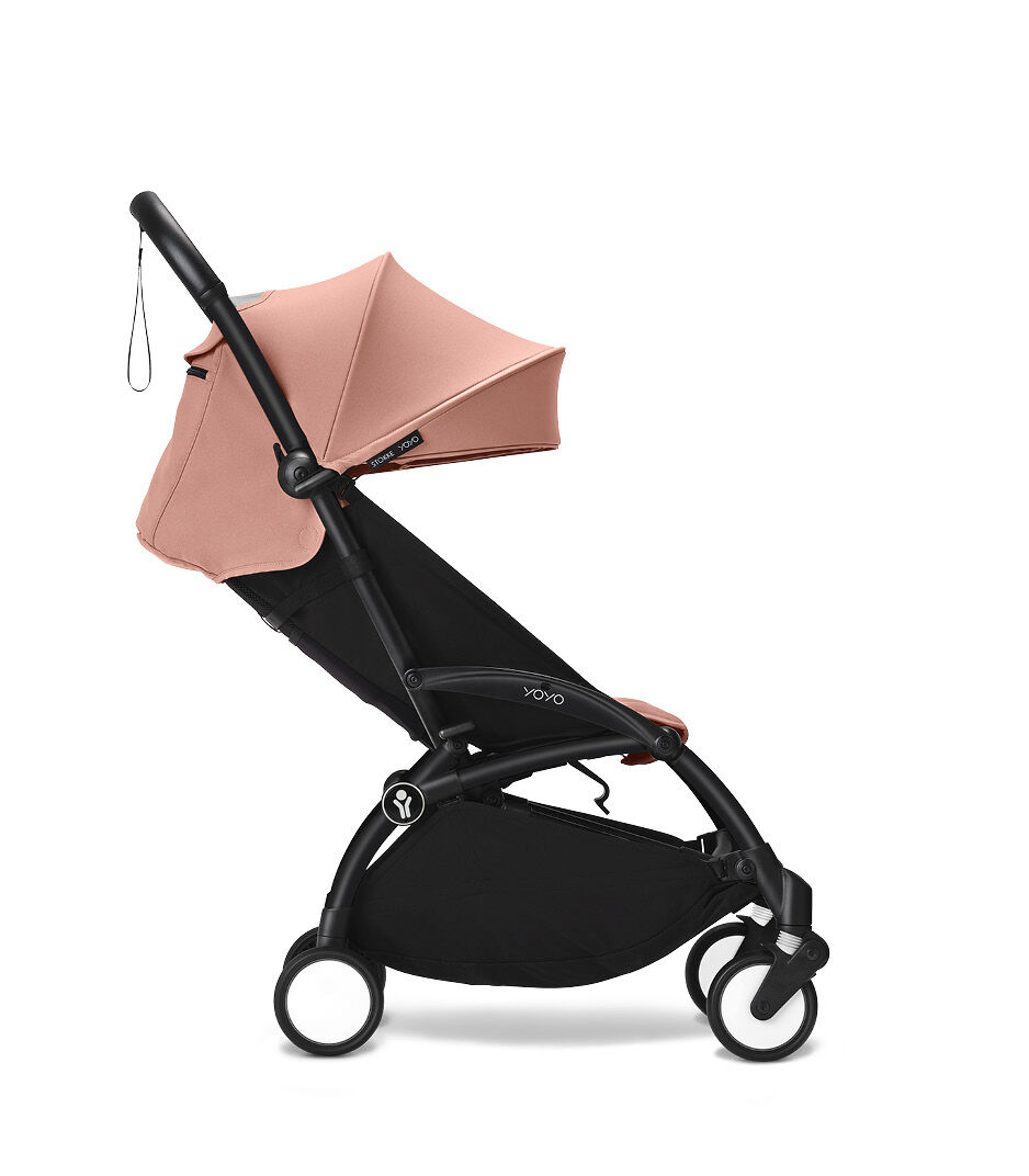 Stokke® YOYO3® 6+ Ginger. Black Frame. Reclined seat position. galery image 8